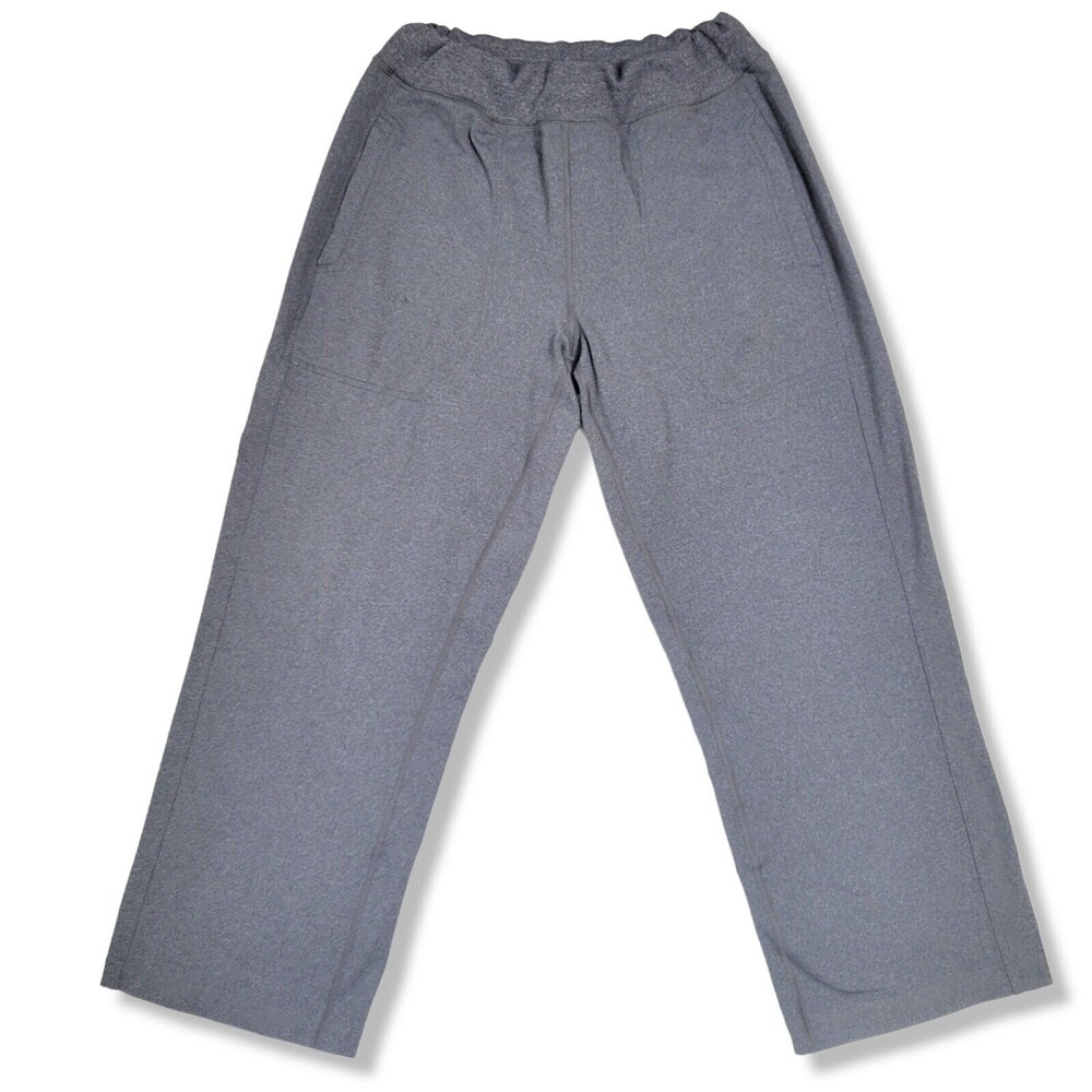 Mens Lululemon Straight leg Pants Large Gray Sweats Athletic Relaxed Gym